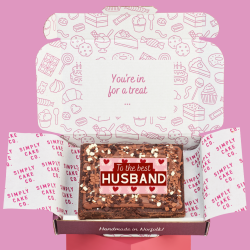 Gluten-Free Valentines Best Husband Brownie Slab