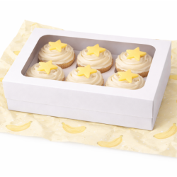 Gluten Free Banana Cupcakes - Box of 6 - Dairy Free, Vegan, Additive Free
