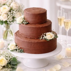Gluten Free Chocolate Wedding Cake (Egg, Dairy & Gluten Free)