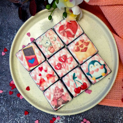 Valentine's Day Biscuits Gift Box, 9 Biscuits