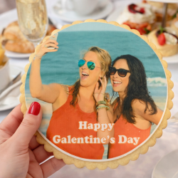 Giant Personalised Photo Biscuit &ndash; The Ultimate Galentine&rsquo;s Day Gift / Valentine's Day