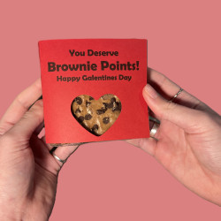 Galentines Brownie Card 'Brownie Points' Gluten Free