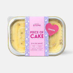 Piece of Cake Postable Birthday Gift Box - Lemon
