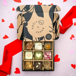 Valentines Artisan Brownie & Blondie Collection | Box of 9 | Gluten Free & Plant Based