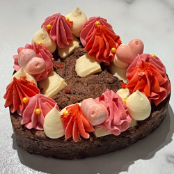 Valentines Brownie Heart
