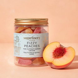 Pretty Posh Treats - Fizzy Peaches Sweet Jar