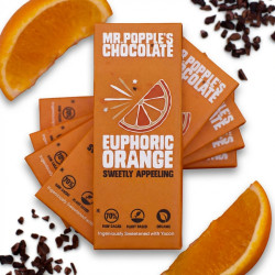 5 x Organic Orange 70% Chocolate Bars (35g) - Dairy Free - Euphoric Orange