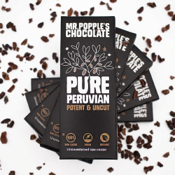 5 x 100% Cacao Dark Chocolate Bars (35g) - Pure Peruvian Criollo - Ceremonial Cacao