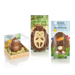 Easter Chocolate Bundle - Two Easter Eggs and Chocolate Chick