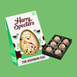 The Rainbow White Chocolate Easter Egg Combo