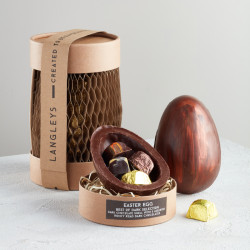 Large Extra Thick Dark Chocolate Easter Egg with Best of Dark Rocky Road Chocolates