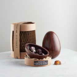 Extra Thick Dark Chocolate Easter Egg with Best of Dark Rocky Road Chocolates