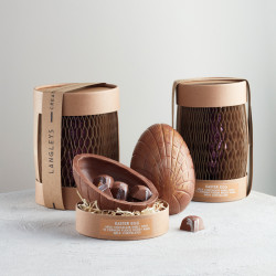 Extra Thick Milk Chocolate Easter Egg with Cornish Fudge Rocky Road Chocolates