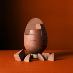 Solid Orange Chocolate Egg (750g)