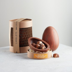 Large Milk Chocolate Easter Egg with Orange Rocky Road Chocolates