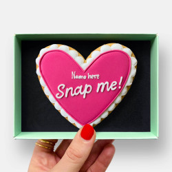 Personalised Secret Message Mother's Day Heart Letterbox Iced Cookie - You're The Best Mum Ever!