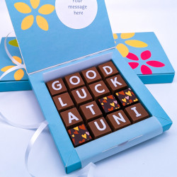 Personalised 'Going to Uni' Message Chocolates