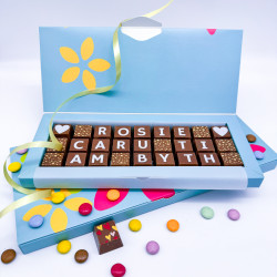 Personalised Welsh Love You Forever Chocolate Gift