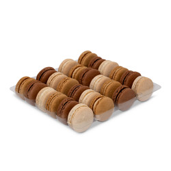 Brown Macaron Selection (Tray of 24)