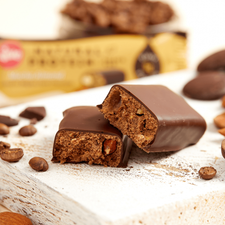 Vive Natural Protein Snack Bar, Dark Chocolate Coated Mixed Box, 10g Plant Protein - 12 x 49g