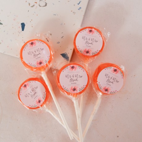 Personalised 'Love Is Sweet' Giant Wedding Lollipops Personalised 'Love Is Sweet' Giant Wedding Lollipops
