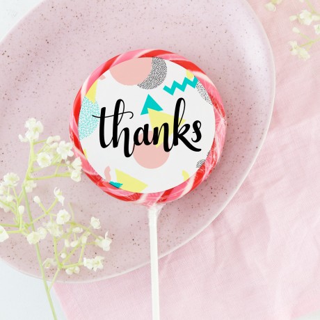 Squiggles 'Thank you' Giant Lollipop