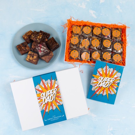 'Super Dad' Vegan Indulgent Brownie Gift