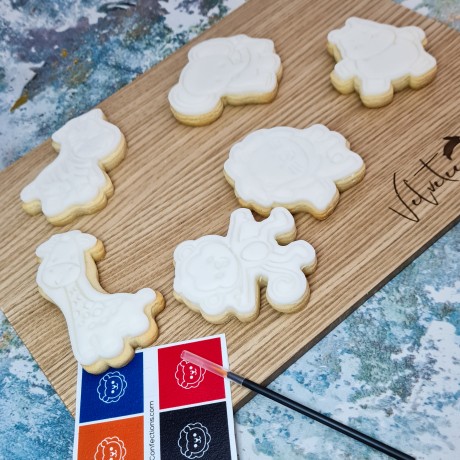 PYO cookies - Paint Your Own Jungle Animal Cookies Gift Set