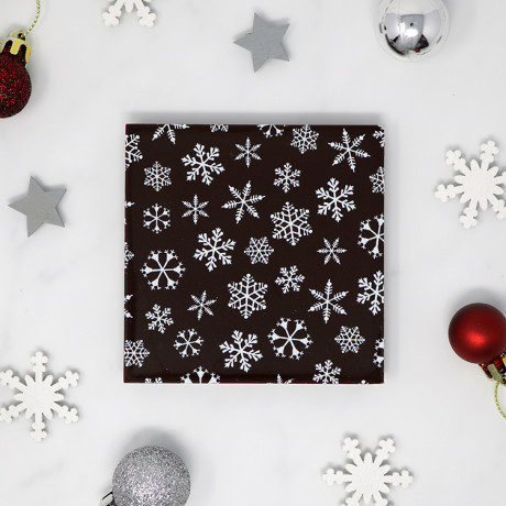 Snowflake Dark Chocolate Bar Snowflake Dark Chocolate Bar