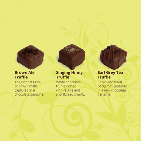 'Howay the Chocs!' selection of handmade chocolates