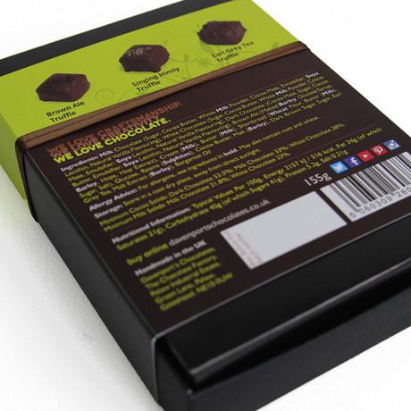 'Howay the Chocs!' Gift Box of Handmade Chocolates, 12 pieces