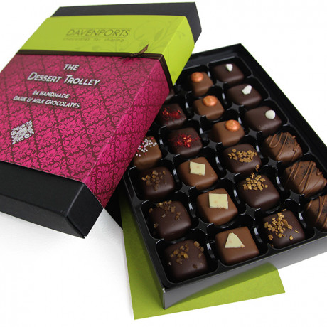 The Dessert Trolley, 24 Handmade Chocolates The Dessert Trolley, 24 Handmade Chocolates