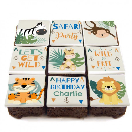 Safari Birthday Brownies (750g)