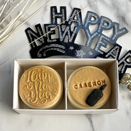 'Happy New Year' Personalised Twin Oreo Gift