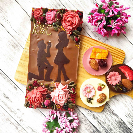 Personalised ‘Marriage Proposal’ Chocolate Engagement Gift