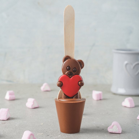 Valentine's Teddy Hot Chocolate Spoons - Set of 2