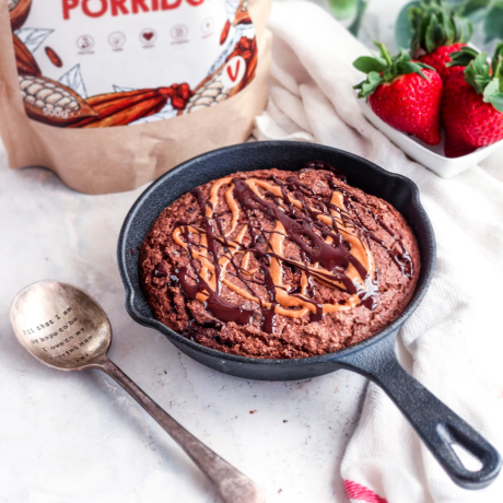 Blissful Double Chocolate Protein Oat Bake – Made with That Protein, Chemical-Free and Low FODMAP Double Choc Protein Porridge