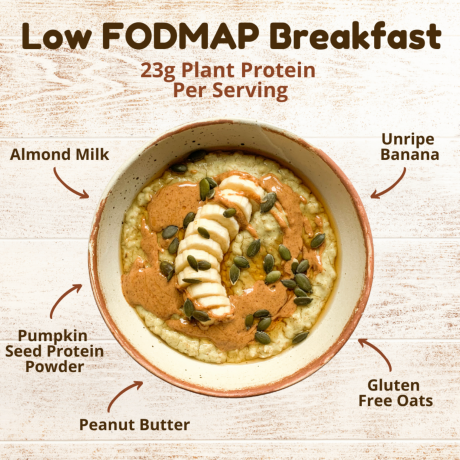 Low FODMAP and additive free protein oats