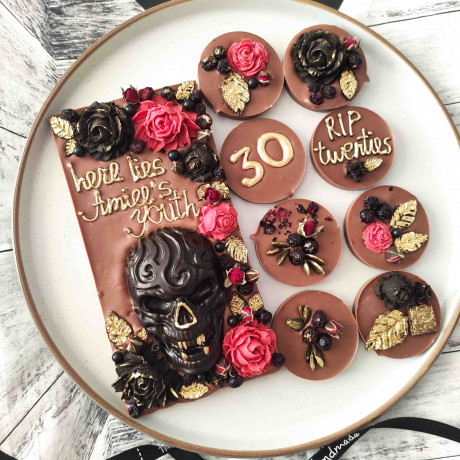 Chocolate Skull – Personalised Halloween Gift, RIP Birthday Party