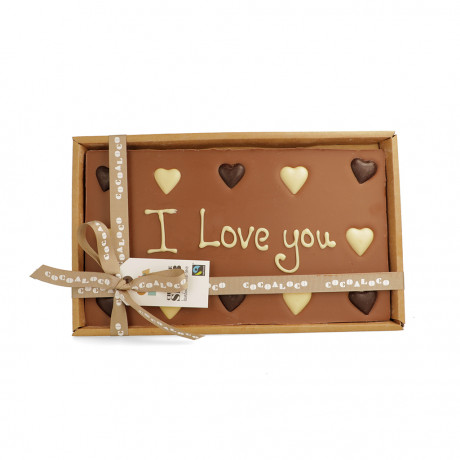 'I Love You' 500g Message Slab