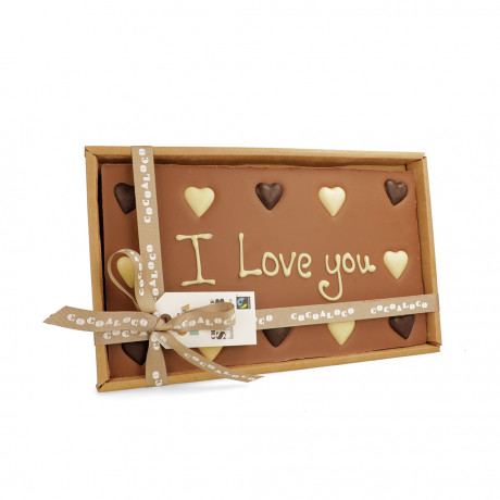 'I Love You' 500g Message Slab