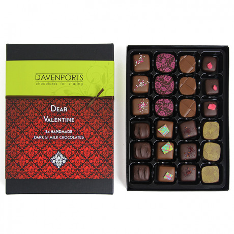 Dear Valentines Chocolate Collection. 24 pieces