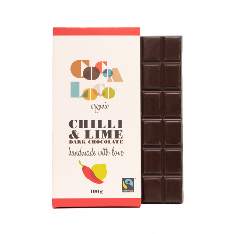 Dark Chocolate, Chilli And Lime Bar