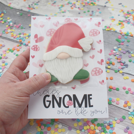 gnome valentines cookie