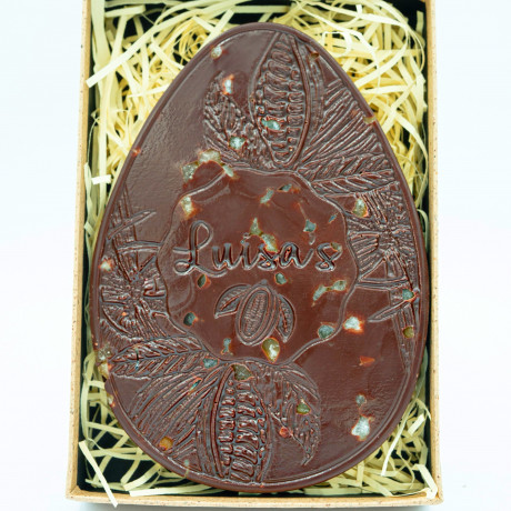 Award-Winning Artisan Chocolate 'Easter Egg' Single Origin 75% Solomon Islands Dark Chocolate