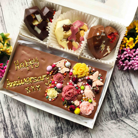 Vegan Chocolate 30th, 40th, 50th Birthday Personalised Gift