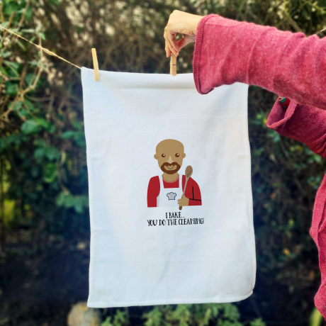 Personalised tea towel