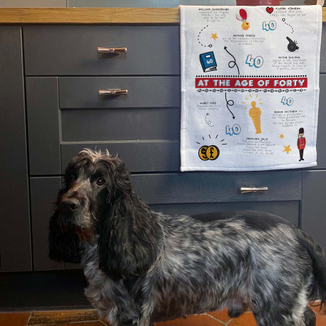 40th Tea Towel 40th Tea Towel