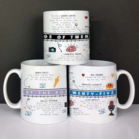 Personalised 25th Birthday Mug Gift