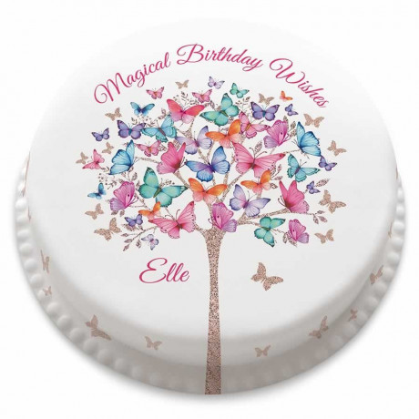 Butterfly Tree Letterbox Cake